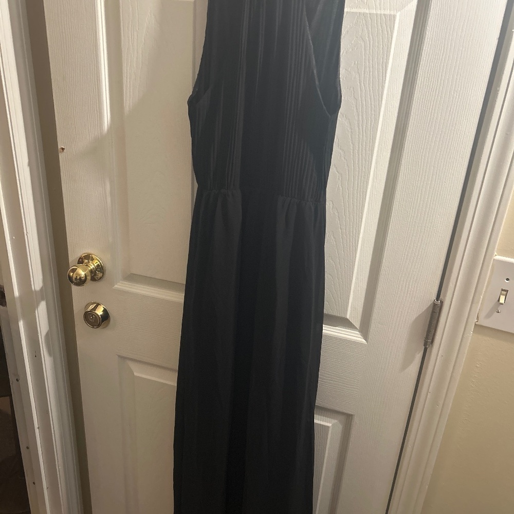 68) SHEIN black long maxi dress size 8